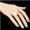 Image 3 : 14K Gold 8.87ct Opal & 1.00ctw Diamond Ring