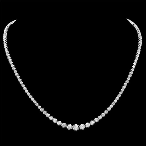 18k White Gold 6.50ct Diamond Necklace