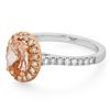 Image 2 : 14K Gold 1.50ct Morganite & 0.55ct Diamond Ring