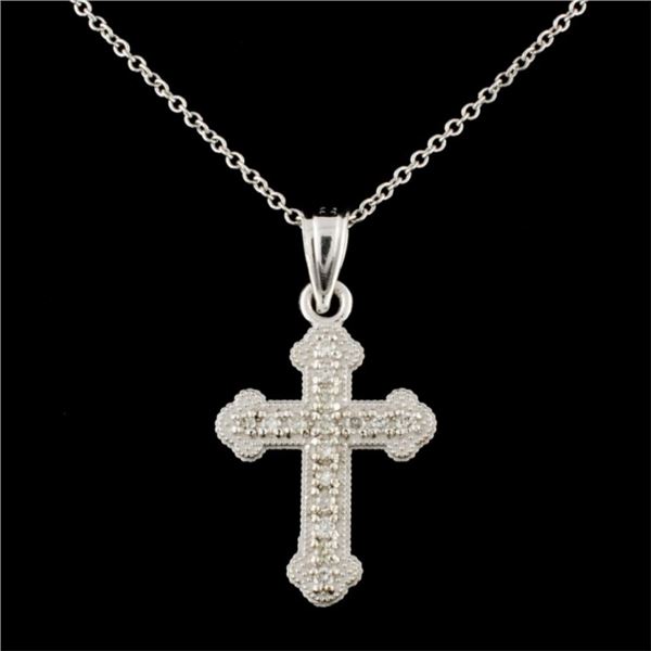 14K Gold 0.13ctw Diamond Pendant