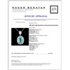 Image 5 : 18K Gold 7.49ct Paraiba & 1.41ctw Diamond Pendant
