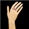 Image 4 : 18K Gold 3.09ctw Ruby & 1.12ctw Diamond Ring