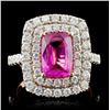 18K Rose Gold 2.20ct Sapphire & 0.96ct Diamond Rin