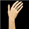 Image 4 : 18K Gold 2.17ct Emerald & 0.57ctw Diamond Ring