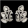 18K Gold 1.28ctw Diamond Earrings