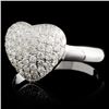 Image 2 : 14K White Gold 0.56ctw Diamond Ring