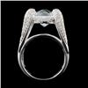 Image 3 : 18K White Gold 4.29ct Aquamarine & 1.21ct Diamond