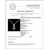 Image 4 : 14K Gold 0.92ct Sapphire & 0.06ctw Diamond Pendant