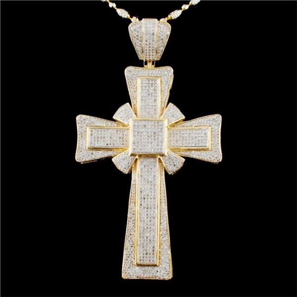 14K Gold 3.20ctw Diamond Pendant