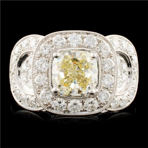 18K Gold 3.43ctw Diamond Ring