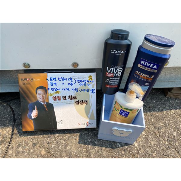 Bathroom related and hot cold pack