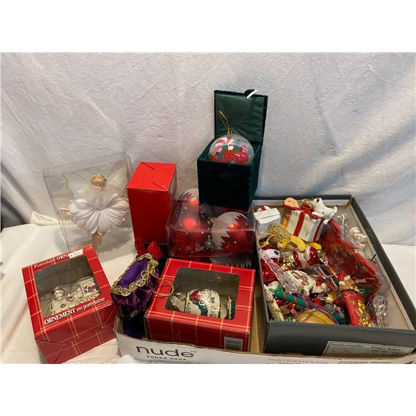 Lot of Christmas ornaments