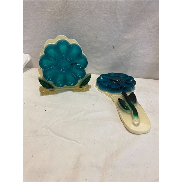 Acrylic wondermould HAWAII napkin & spoon holders