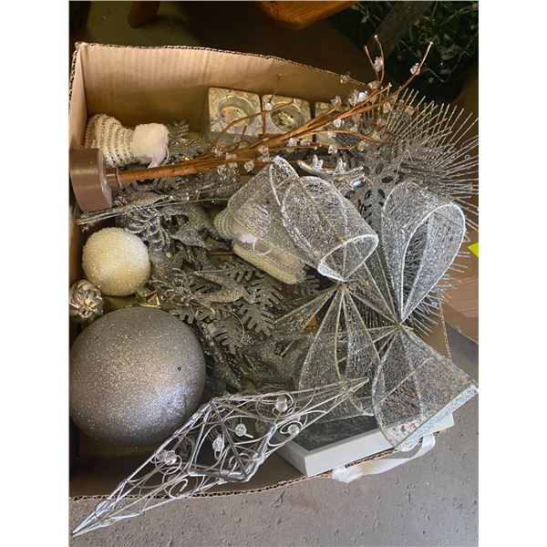 Silver Christmas decor