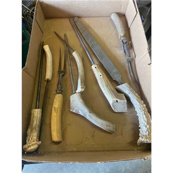 Assorted tools, forks ets