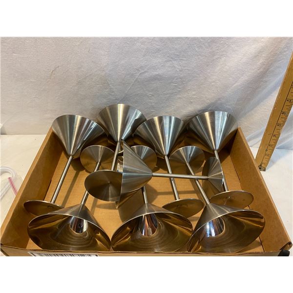Martini glasses metal