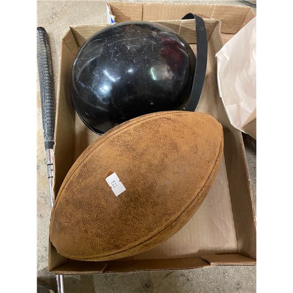 Helmet nad foot ball