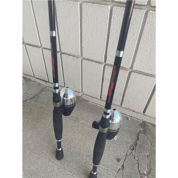 Two fishing rods and reels