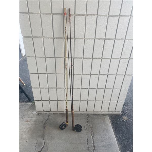 Two fishing rods and reels