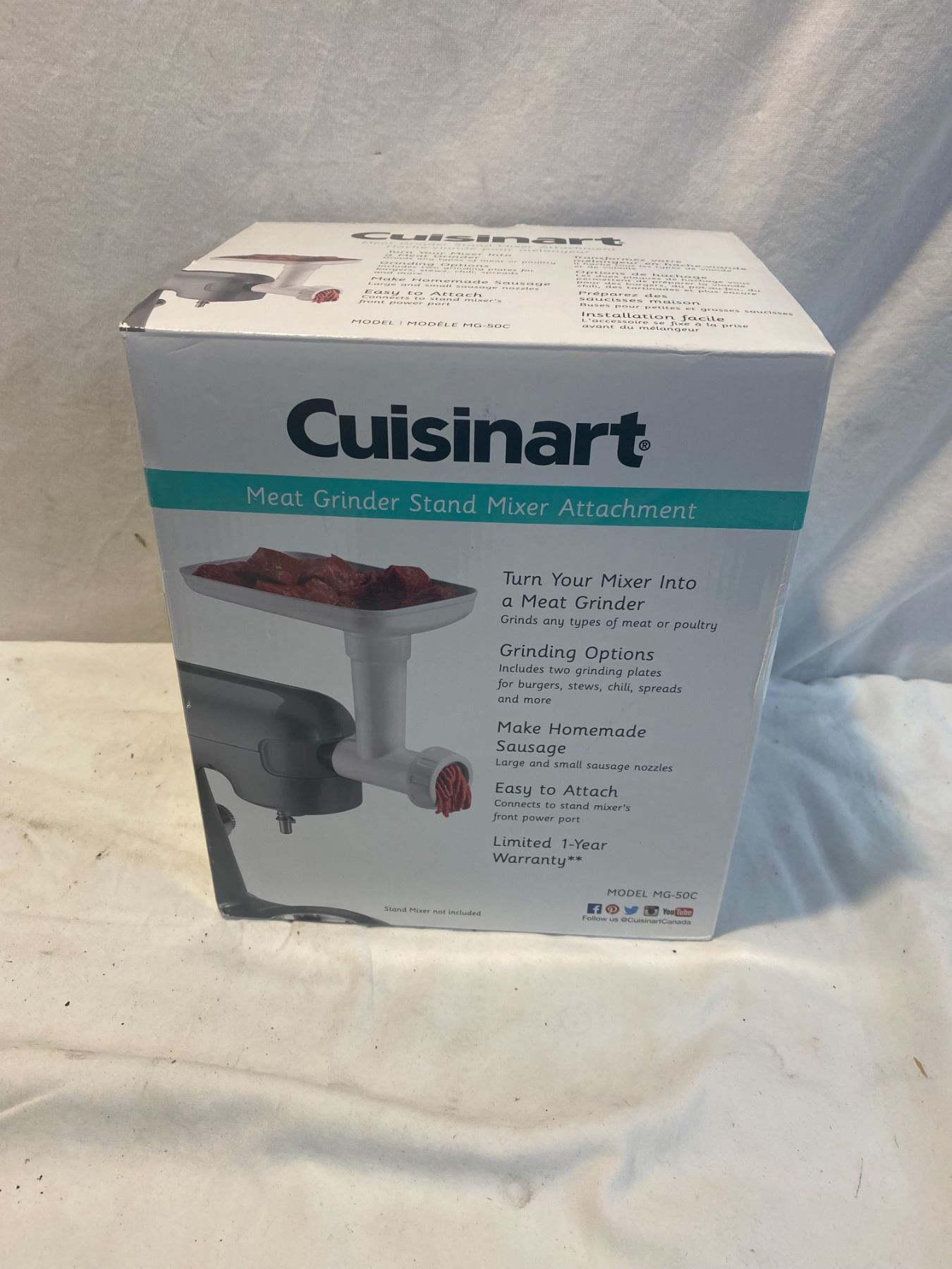 Cuisinart meat grinder stand mixer attachment