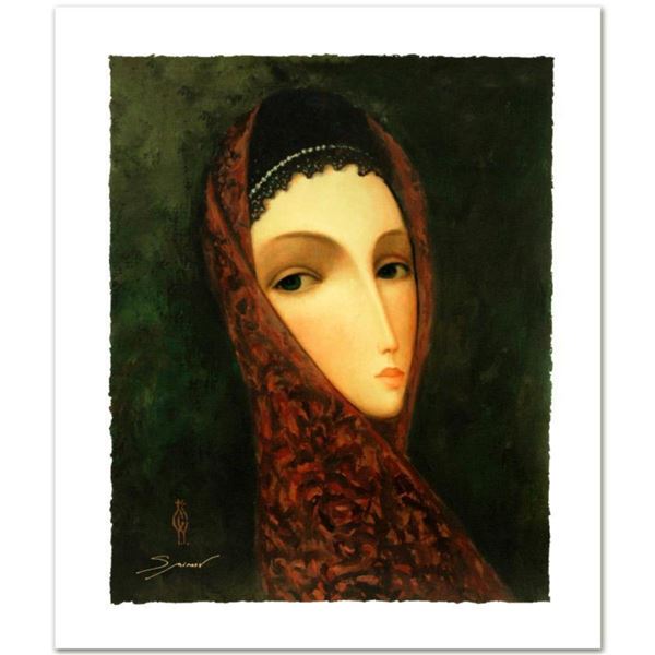 Sergey Smirnov (1953-2006), "Contessa" Limited Edition Mixed Media on Canvas, Numbered and Hand Sign