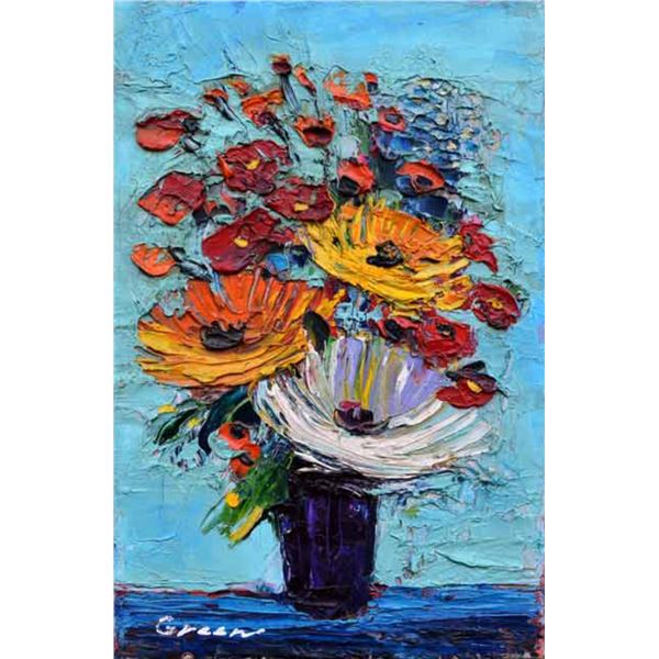 Green- Acrylic on Canvas "Untitled"