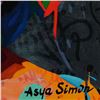 Image 2 : Asya Simon, "Secrets" Limited Edition on Canvas, Numbered and Hand Signed with Letter of Authenticit