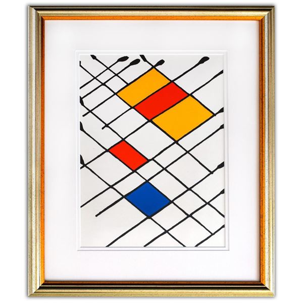 Alexander Calder- Lithograph "DLM156 - DAMIER"