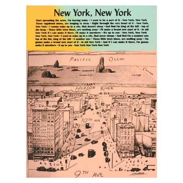 Ringo Daniel Funes (Protege of Andy Warhol's Apprentice, Steve Kaufman), "New York, New York" One-of