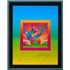 Image 2 : Peter Max- Original Lithograph "Cosmic Flyer with Sun on Blends Ver. II"