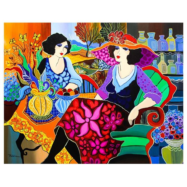 Patricia Govezensky- Original Acrylic on Canvas "Cafe Del Mar"