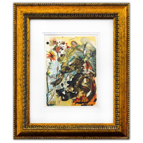 Salvador Dali- Original Color Woodcut on B.F.K. Rives Paper "Paradise 25"