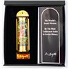 Image 2 : Marc Chagall - Mezuzah - silkscreen on 24K gold plated bronze "12 Tribes Hadassah Windows - Gad"
