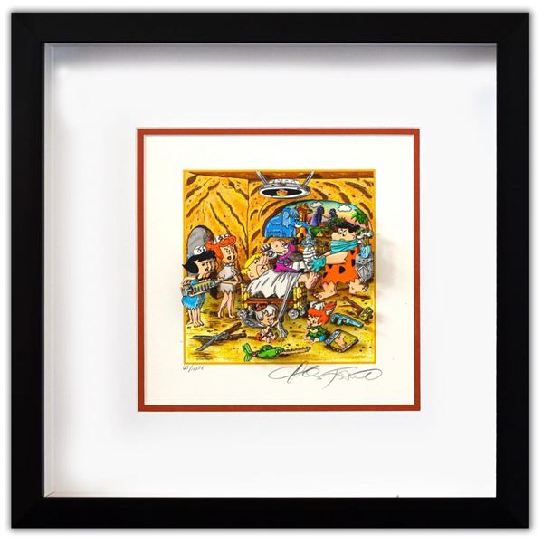 Charles Fazzino- 3D Construction Silkscreen Serigraph "OPERATION BEDROCK"