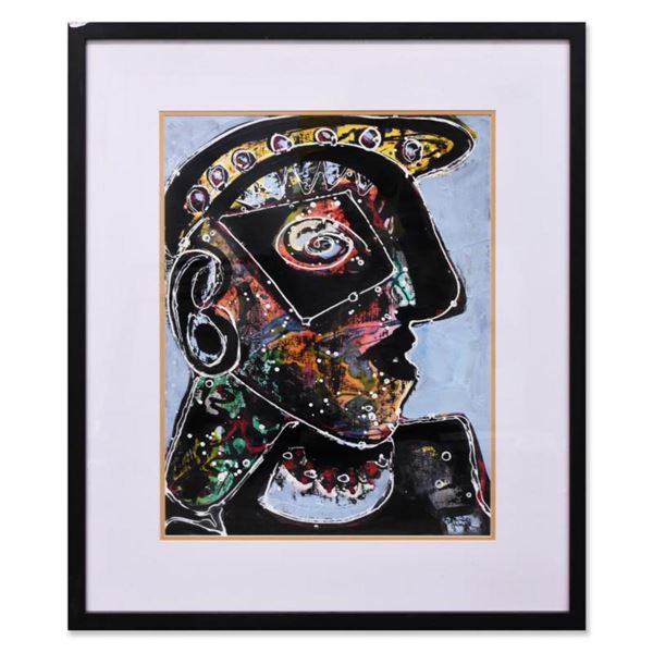 Jenik Cook, Framed Original Acrylic Painting, Hand Singed with Letter of Authenticity.