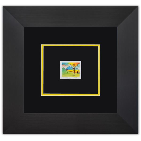 Peter Max- Original Lithograph "Tree with Sailboat (Mini Series)"