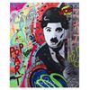 Image 1 : Nastya Rovenskaya- Mixed Media "Chaplin Is Hiding"