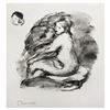 Image 3 : Pierre-Auguste Renoir (1841-1919), "Etude de Femme nue, Assise" Framed Limited Edition Original Lith