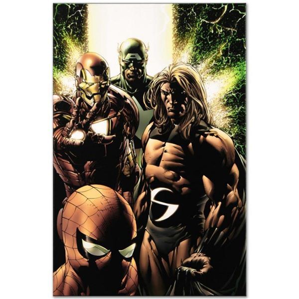 Marvel Comics "New Avengers #8" Numbered Limited Edition Giclee on Canvas by Steve McNiven with COA.