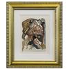 Image 1 : Salvador Dali- Original Color Woodcut on B.F.K. Rives Paper "Inferno 11"