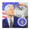 Image 1 : Steve Kaufman (1960-2010) "Bill Clinton, We the People" Hand Pulled Limited Edition Silkscreen on Ca