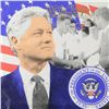 Image 2 : Steve Kaufman (1960-2010) "Bill Clinton, We the People" Hand Pulled Limited Edition Silkscreen on Ca