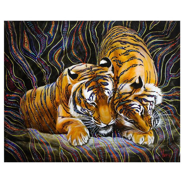 Vera V. Goncharenko- Original Oil on Canvas "Showing Some Love"