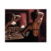 Image 1 : Fabian Perez, "El Espejo" Hand Textured Limited Edition Giclee on Board. Hand Signed and Numbered AP