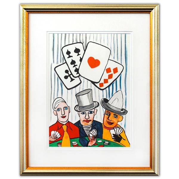 Alexander Calder- Lithograph "DLM212 - JOUEURS DE CARTES I"
