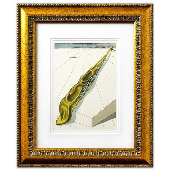 Salvador Dali- Original Color Woodcut on B.F.K. Rives Paper "Inferno 14"
