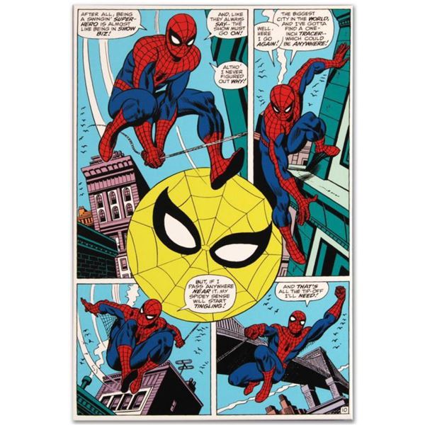Marvel Comics "Amazing Spider-Man #90" Numbered Limited Edition Giclee on Canvas by Gil Kane with CO