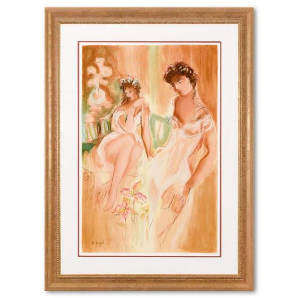 Batia Magal, "Sister" Framed Limited Edition Serigraph, Numbered 91/395 and Hand Signed with Letter 