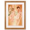 Image 1 : Batia Magal, "Sister" Framed Limited Edition Serigraph, Numbered 91/395 and Hand Signed with Letter 