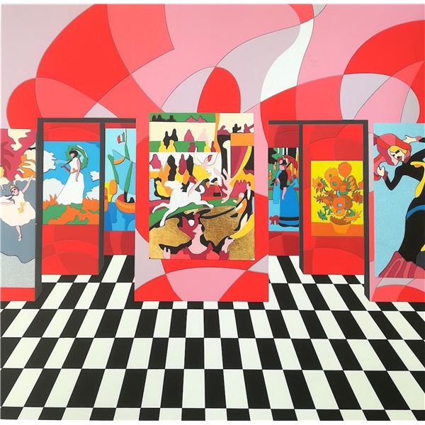 Ugo Nespolo "VENTI LEGGERI" Original Serigraph